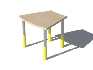 Lastelaud trapets 750x650mm reguleeritavad lauajalad