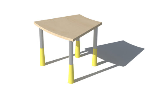 Lastelaud trapets 750x650mm reguleeritavad lauajalad
